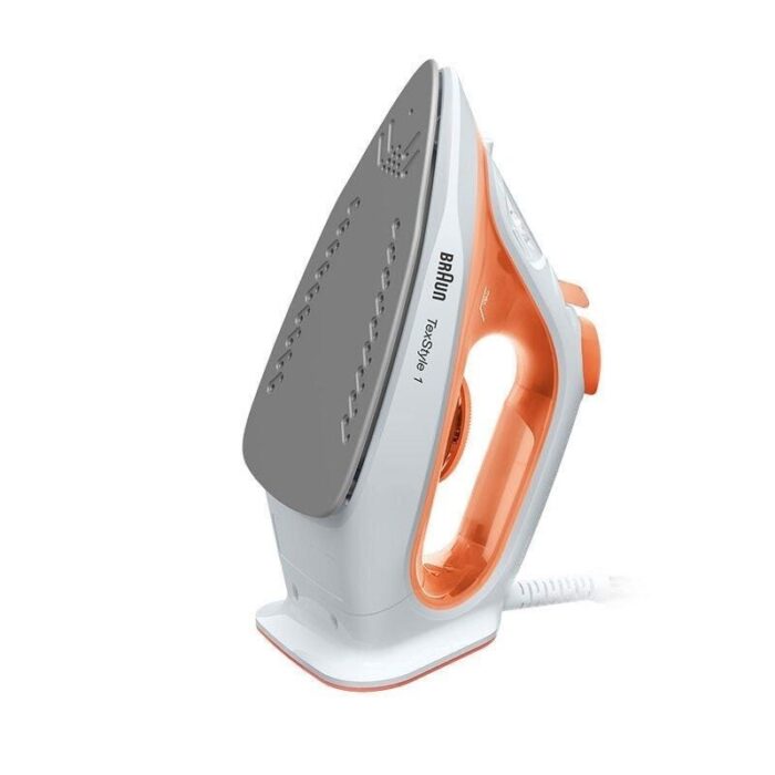 Braun TexStyle 1 Steam Iron, 1900W, 220 ml, Orange and White - SI1009OR - Image 2