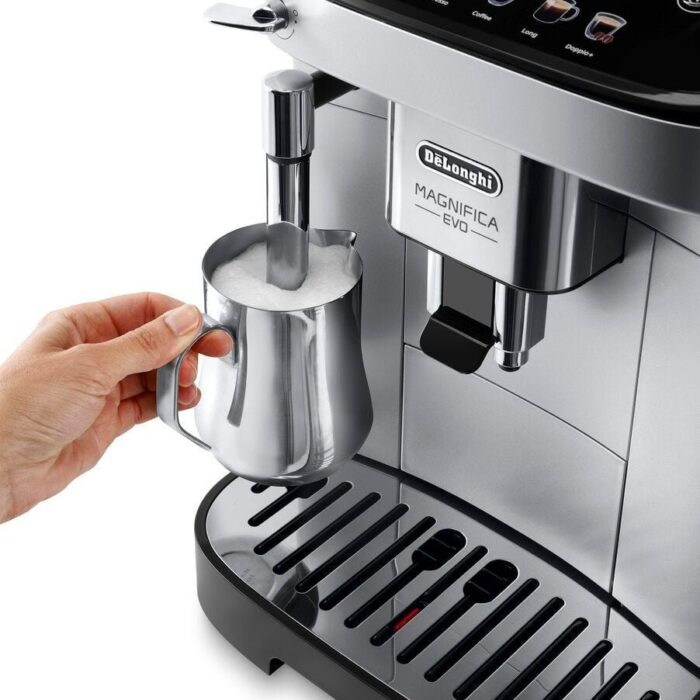 DeLonghi Magnifica Evo Automatic Espresso Coffee Machine, 1450 Watt, 15 Bar, Silver and Black - ECAM290.31.SB (Raya Warranty) - Image 4
