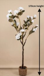 Elegant Artificial Magnolia Tree – Neutral Home Decor Statement Plant - Image 3