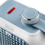 DeLonghi Capsule Desk Ceramic Fan Heater, 360 Watt, Light Blue - HFX10B03.LB - Image 2