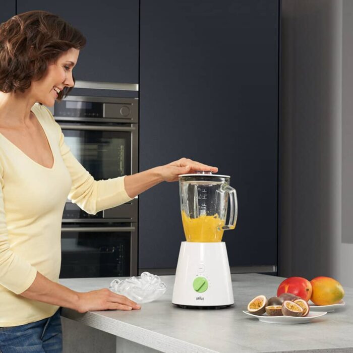 Braun JB3010WH - Blender - White Color - 2 Liter Capacity - Stainless Steel Blades (Raya Warranty) - Image 3