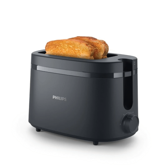 Philips 1000 Series Toaster, 2 Slice, 650W, Black - HD2510/91 (i2 Warranty) - Image 2