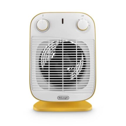 DeLonghi Verticale Edge Fan Heater, 2000 Watt, Yellow - HFS50B20.YE