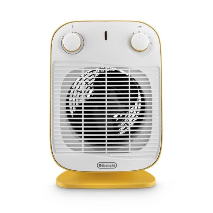 DeLonghi Verticale Edge Fan Heater, 2000 Watt, Yellow - HFS50B20.YE - Image 1