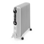DeLonghi Oil Heater, 2500W, 12 Fins, White - TRRS1225