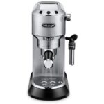 DeLonghi Dedica Style Espresso Coffee Maker, 1300 Watt, Silver - EC685.M