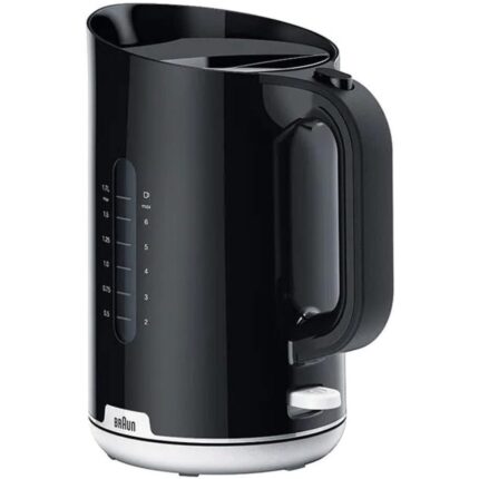 Braun Breakfast1 Electric Kettle, 1.7L, 2200W, Black - WK1100BK (International Warranty)