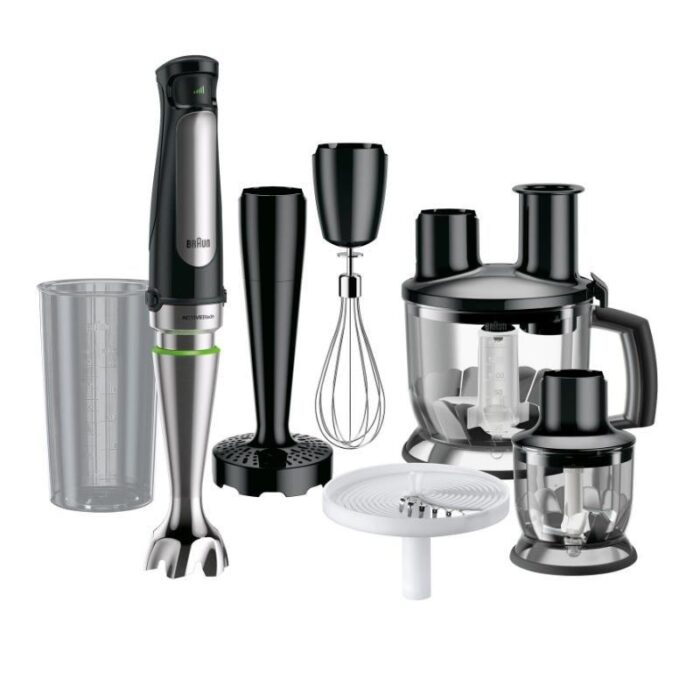 Braun MultiQuick 7 Hand Blender, 350 ml, 1000 W, Silver Black - MQ7087X (International Warranty) - Image 1