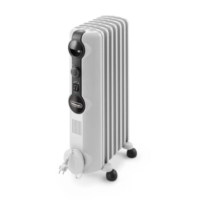 DeLonghi Oil Heater, 1500 Watt, 7 Fins, White - TRRS0715 - Image 1