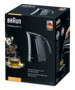 Braun MultiQuick 3 Plastic Electric Kettle, 1.7L, 2200W, Black - WK300 (Raya Warranty) - Image 2