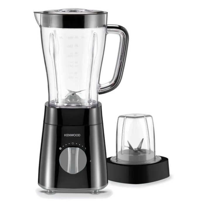 Kenwood Electric Blender with Grinder, 2 Liter, 500 Watt, Black and Gray - BLP18.150BK - Image 1