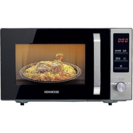 Kenwood Digital Microwave Oven with Grill, 25L, 800W, Black and Silver - MWM25.000BK (International Warranty)