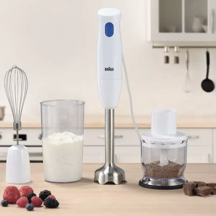 Braun MultiQuick 1 Hand Blender, 600 ml, 450 Watt, White - MQ10.202MWH - Image 4