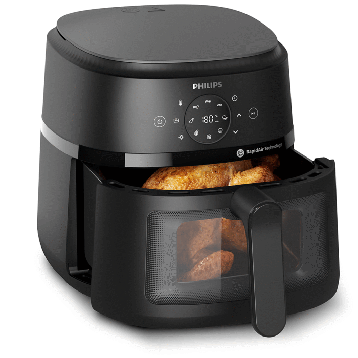 Philips 2000 Series Digital Airfryer, 6.2L, 1700W, Black - NA230/00 - Image 4