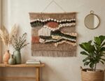 Handmade Large Boho Macrame Wall Hanging – Textured Fiber Art Tapestry