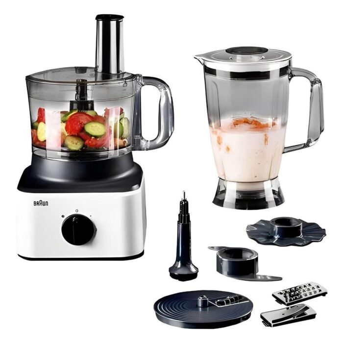 BRAUN Food Processor FP0132WH 750W 1.8L Blender 2.1L Bowl - Image 1