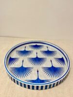 Handcrafted Blue Crane Mother-of-Pearl Decorative Serving Tray - Image 3