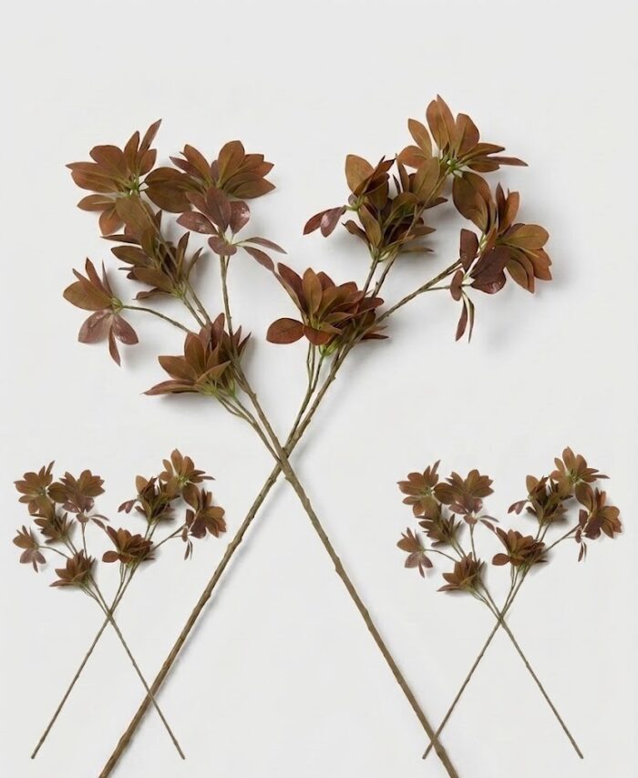 Artificial Plant Branches For Home and Office Decor Premium Plastic Autumn Green - Image 3