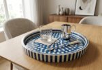 Mediterranean Starburst Blue Wooden Serving Tray, 45 cm - Image 2