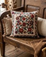Floral Embroidery Decorative cushion - Image 2