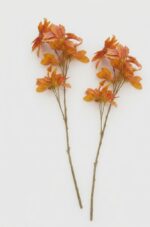 Artificial Plant Branches For Home and Office Decor Premium Plastic Autumn Orange - Image 2