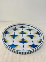 Ivory Crane Round Serving Tray – Handmade Mother of Pearl Inlay - Image 3