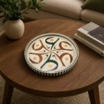 Handcrafted Arabesque Ceramic Serving Tray