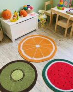 Hand-Crocheted Fruit Wedge Rugs - Image 2