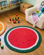 Hand-Crocheted Fruit Wedge Rugs - Image 5