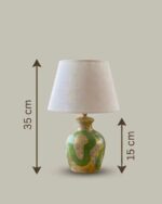 Oasis Hand Painted Wooden Lamp - Image 3