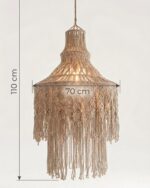 Woven Lumina Bohemian Macrame Chandelier - Image 3