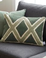 Hand-Tufted Geometric Cushion - Image 2
