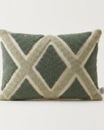 Hand-Tufted Geometric Cushion