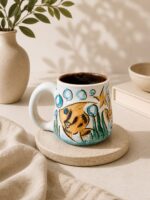 Handmade Tropical Fish  Mug – Hand-Painted Coastal Coffee Cup