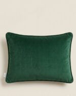 Exotic Leopard Botanical Velvet Decorative Cushion - Image 3