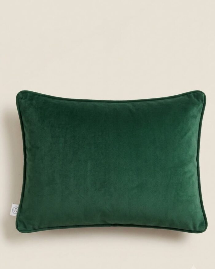 Exotic Leopard Botanical Velvet Decorative Cushion - Image 3