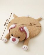 Happy Pup Hand-Crocheted Nursery Playmat and Rug - Image 4