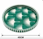 Emerald Crane Round Serving Tray – 45 cm - Image 2