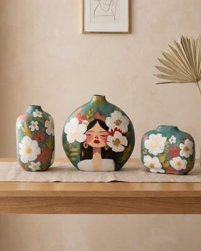 Flora and Muse Hand-Painted Pottery - Image 2