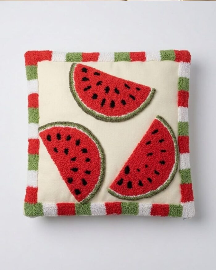 Embroidered Watermelon Cushion - Image 1