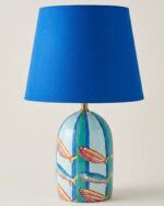 Hand Painted Coastal Catch Table Lamp - Image 2