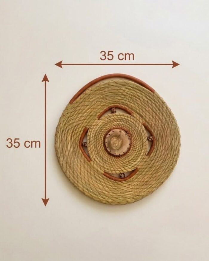 Verdant Rings and Coiled Artisan Wall Tapestry (set of 4) - Image 6
