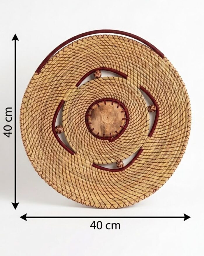 Verdant Rings and Coiled Artisan Wall Tapestry (set of 4) - Image 5