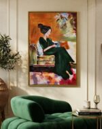Hand-Painted Evening Elegance Art work