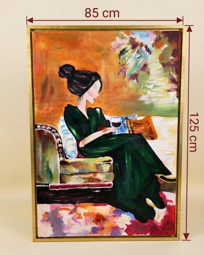 Hand-Painted Evening Elegance Art work - Image 3