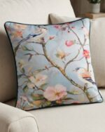 Heritage Songbird  Decorative Velvet Cushion - Image 2