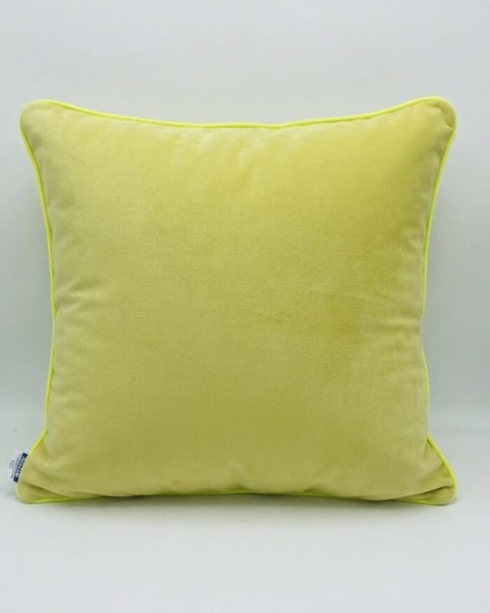 Wild Bloom and Lime Reversible Velvet cushion - Image 2