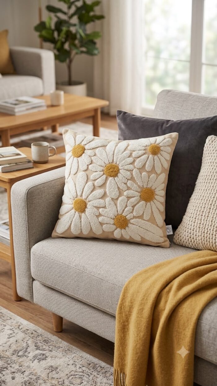 Bloom & Bee Tufted Cushion Collection - Image 3