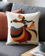 Vibrant African girl Embroidered Cushion - Image 2