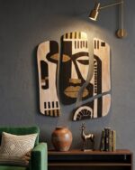 "Aura of Ancestors " 4-Piece Segmented Wooden Wall Art - Image 2